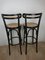 High Black Cane Bar Stools, Set of 2 7