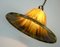 Vintage Pendant Lamp in Amber Color, Acrylic and Brass, 1970s 10