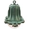 Vintage French Industrial Green Cast Iron and Clear Glass Pendant Lamp by Perfeclair, 1967, Image 3