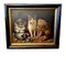 Kittens, Oil on Board, 1890s, Oil on Board, Framed 1
