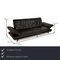 Leather Three Seater Black Sofa from Koinor Rossini 2