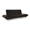 Leather Three Seater Black Sofa from Koinor Rossini 3