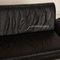 Leather Three Seater Black Sofa from Koinor Rossini, Image 4