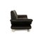 Leather Three Seater Black Sofa from Koinor Rossini, Image 7