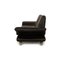 Leather Three Seater Black Sofa from Koinor Rossini 9