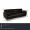 Conseta Leather Three Seater Black Sofa from Cor, Image 2