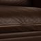 Porto Leather Three Seater Brown Dark Brown Sofa from Erpo, Image 4