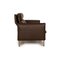 Porto Leather Three Seater Brown Dark Brown Sofa from Erpo, Image 7