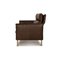 Porto Leather Three Seater Brown Dark Brown Sofa from Erpo 9