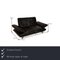 Leather Two Seater Black Sofa from Koinor Rossini 2