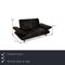 Leather Two Seater Black Sofa from Koinor Rossini, Image 2