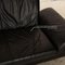 Leather Two Seater Black Sofa from Koinor Rossini 4