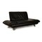 Leather Two Seater Black Sofa from Koinor Rossini 3