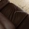 Porto Leather Two Seater Brown Dark Sofa from Erpo 5