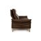 Porto Leather Two Seater Brown Dark Sofa from Erpo 7