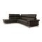Tyra Leather Corner Sofa in Grey from Ewald Schillig 3