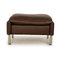Porto Leather Stool in Dark Brown from Erpo, Image 6