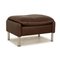 Porto Leather Stool in Dark Brown from Erpo 1