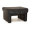 Leather Stool in Dark Blue from Koinor, Image 1
