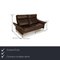 Porto Leather Sofa Set in Brown from Erpo, Set of 3 3