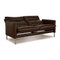 Porto Leather Sofa Set in Brown from Erpo, Set of 3, Image 5