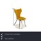 Seka-S12 Fabric Yellow Dining Room Swivel Chairs by Bert Plantagie, Set of 4, Image 2