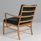 Colonial Chair and Ottoman in Oak by Ole Wanscher, 2010s, Set of 2 13