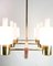 Ceiling Lamp Model Ship in Teak & Brass by Jo Hammerborg, 1960s 8