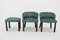 Vintage Italian Chairs with Stool, 1940s, Set of 3 3