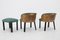 Vintage Italian Chairs with Stool, 1940s, Set of 3 5