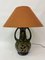Lámpara de mesa de Alemania Occidental grande de cerámica, años 70, Imagen 3