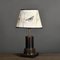 20th Century Blackened Wood Column Table Lamps, Set of 2, Image 2