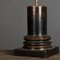 20th Century Blackened Wood Column Table Lamps, Set of 2, Image 4