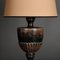 20th Century Blackened Wood Baluster Table Lamps, Set of 2 4