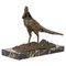 Animal Statue Representing a Pheasant in Patinated Bronze, 1930s 1