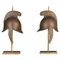 20th Century Table Lamps Made with a Half Helmet, Set of 2 1