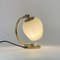 Brass and Opaline Glass Table Lamp, Finland, 1950s 9