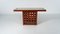 Mid-Century Modern Wooden and Travertine Table, Italy, 1970s, Image 7