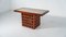 Moderner Mid-Century Tisch aus Holz & Travertin, Italien, 1970er 2