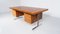 Moderner Mid-Century Schreibtisch aus Holz & Chrom, Italien, 1970er 4