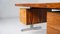 Mid-Century Modern Wooden and Chrome Desk, Italy, 1970s, Image 7