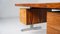 Moderner Mid-Century Schreibtisch aus Holz & Chrom, Italien, 1970er 7