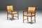 Scandinavian Conference Chairs in Natural Leather, 1970s 8