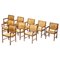 Scandinavian Conference Chairs in Natural Leather, 1970s, Image 1