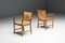 Scandinavian Conference Chairs in Natural Leather, 1970s 9