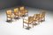 Scandinavian Conference Chairs in Natural Leather, 1970s 5