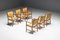 Scandinavian Conference Chairs in Natural Leather, 1970s, Image 5