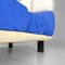Chaise longue postmoderna imbottita a cubetti blu e bianca attribuita ad Arflex, Italia, anni '90, Immagine 18