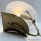 Vintage Table Lamp with Milk-White Acrylic Glass Shade and Brass Fittings, 1970, Image 7