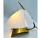 Vintage Tischlampe mit Milchweißem Acrylglasschirm & Messingbeschlägen, 1970 5